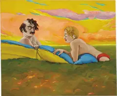 Lukas Duwenhögger, Ostia, 2000, oil on canvas