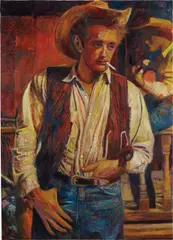 Keith Mayerson, James Dean, Giant, 2006, oil on linen