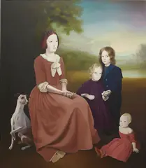 Richard Wathen, Effacement, 2006, oil on linen, laid on board