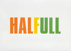 Halfull by Kay Rosen, 2004, colored pencil on paper, sold Mar 2014
