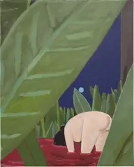Something Under by Brian Calvin, 2002, acrylic on paper, laid on canvas, offered Mar 2014