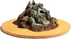 Yutaka Sone, Double River, 2000, rocks, paint, hot glue, wood maquette
