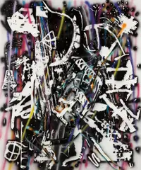 David Ratcliff, Untitled, 2010, acrylic, spray paint on canvas