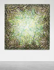 Ryan McGinness, Untitled, 2006, acrylic on canvas, laid on panel