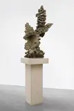 Bryan Hunt, Cairn #IV, 1998, bronze on granite base, granite plinth