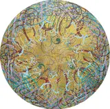 Ryan McGinness, Cosmos Sensation Mix, 2006, acrylic on wood panel