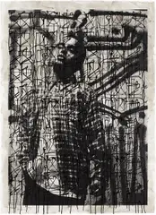 Young Blood by RETNA, 2012, screen print, enamel on paper, sold Mar 2014