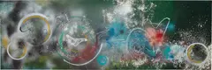 Futura 2000, Bermuda Triangle, 1983, spray paint on sheet metal
