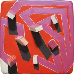Cordy Ryman, Snake Maze, 2006, acrylic on wood
