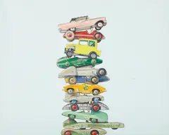 Performance Stack by Jeremy Dickinson, 2003, oil, acrylic on canvas, sold Mar 2014