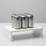 Michael Brown, Six Pack (Version #1), 2007, aluminum, plastic, beer, house paint, wood