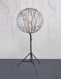 Ólafur Elíasson, Timezone Lamp, 2008, stainless steel, tripod, glass gas lamp with wick