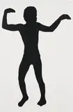 Joe Bradley, Untitled (Human Form), 2011, silkscreen ink on canvas