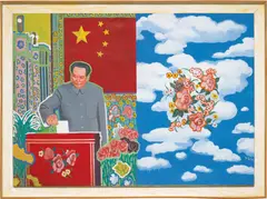 Yu Youhan, Mao Voting, 1993, acrylic on canvas