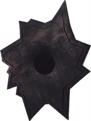 Skidmark Altima by Nate Lowman, 2005, silkscreen ink on canvas, laid on panel, sold May 2014