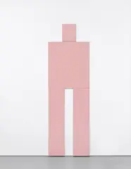 Joe Bradley, Standing Nude, 2007, vinyl on canvas, in 4 parts