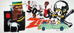 Andy Warhol and Jean-Michel Basquiat, Zenith, 1985, acrylic on canvas