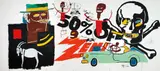 Andy Warhol and Jean-Michel Basquiat, Zenith, 1985, acrylic on canvas