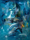 Dan Rees, Artex Painting, 2012, oil on canvas