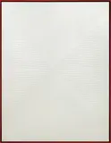 Ned Vena, Untitled, 2010, Rustoleum flat white enamel on linen, artist's wood frame