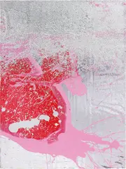 Rob Pruitt, Cherry Bomb, 2007, acrylic, oil and glitter on insulation panel
