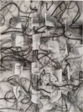 Jim Shaw, Untitled (Ripped Face Drawing)