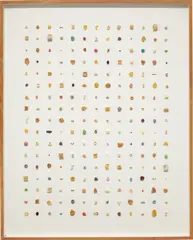 Tom Friedman, Untitled (cereal), 2002, cereal, glue, paper, wood frame