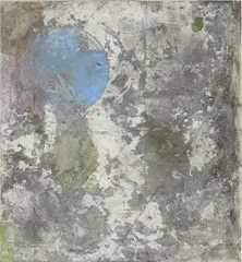 Untitled by Oscar Murillo, 2010, oil, dust, pigment, dirt on canvas, sold May 2014