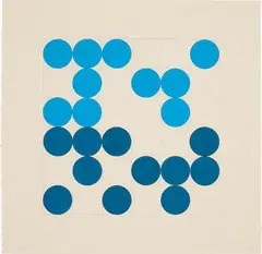 Braille Yes + Not by Tauba Auerbach, 2006, gouache, ink, pencil on paper, sold May 2014