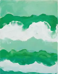 Beach Break by Mary Heilmann, 2008, oil on canvas, sold May 2014