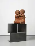 Nathan Mabry, A Very Touching Moment (Pitching a Tent), 2006, steel, coral, silver, turquoise