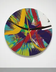 Damien Hirst, Beautiful Ain't That a Kick in the Head Painting, 2008, household gloss on canvas