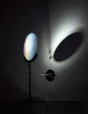 Ólafur Elíasson, Holo lamp, 2005, stainless steel, holo lens, mirror and light