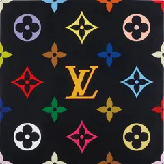 Superflat Monogram by Takashi Murakami, 2004, acrylic on canvas, laid on panel, offered May 2014