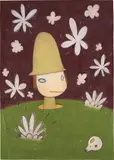 Soldier by Yoshitomo Nara, 2003, acrylic, colored pencil on paper, sold May 2014