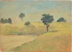 Untitled by Francis Alÿs, 1989, oil on canvas board, offered May 2014