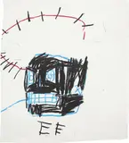 Jean-Michel Basquiat, Untitled (crown of thorns), circa 1982, crayon on paper