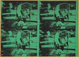 Andy Warhol Saturday Disaster 1964 by Richard Pettibone, 1968, acrylic, silkscreen on canvas, in artist's frame, sold May 2014