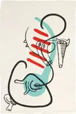 Keith Haring, Untitled, 1988, ink, gouache on paper