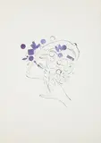 Andy Warhol, Female Head (with Blue Gems)