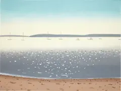 Harbor #2 by Alex Katz, 1999, oil on linen, sold May 2014
