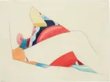 Tom Wesselmann, Untitled (Study for Bedroom Painting), 1983, pencil, colored pencil on vellum