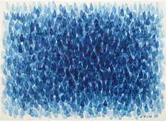 Lee Ufan, From Point, 1975, watercolor on paper