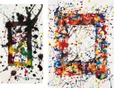 Two works: (i) 74-139, 1974; (ii) 73-657 by Sam Francis, 1973, acrylic on paper, sold May 2014