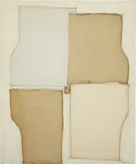 Conrad Marca-Relli, L-5-69, 1969, oil, canvas collage on canvas