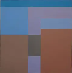 David Novros, Untitled, 1973, oil on canvas