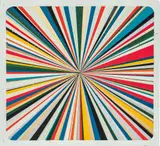 Jules de Balincourt, Going In Coming Out, 2005, oil, enamel on panel
