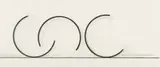 Bernar Venet, Position of Three Major Arcs of 242.5 degrees