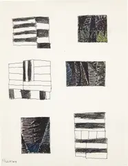 Untitled by Sean Scully, 1983, graphite, ink on paper, offered May 2014