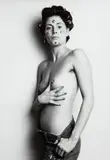 Hannah Wilke, S.0.S. Starification Object Series, 1974, black and white photograph